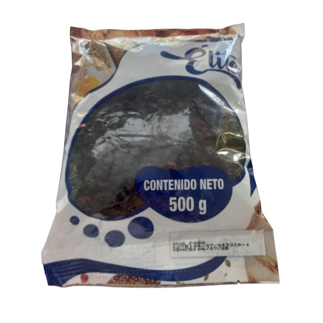 Uvas pasas Elite 500gr CJX24